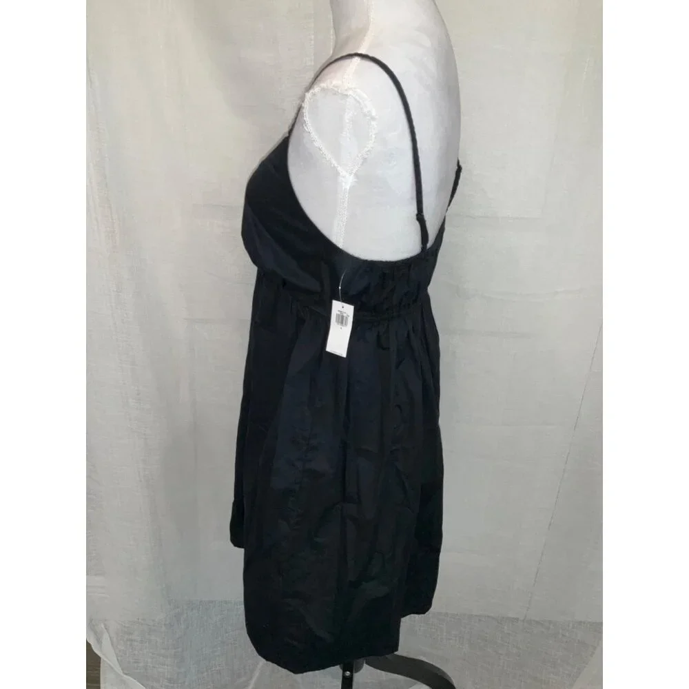 Old Navy Black Spaghetti Strap Dress size Small NEW 100% Cotton - Picture 3 of 7